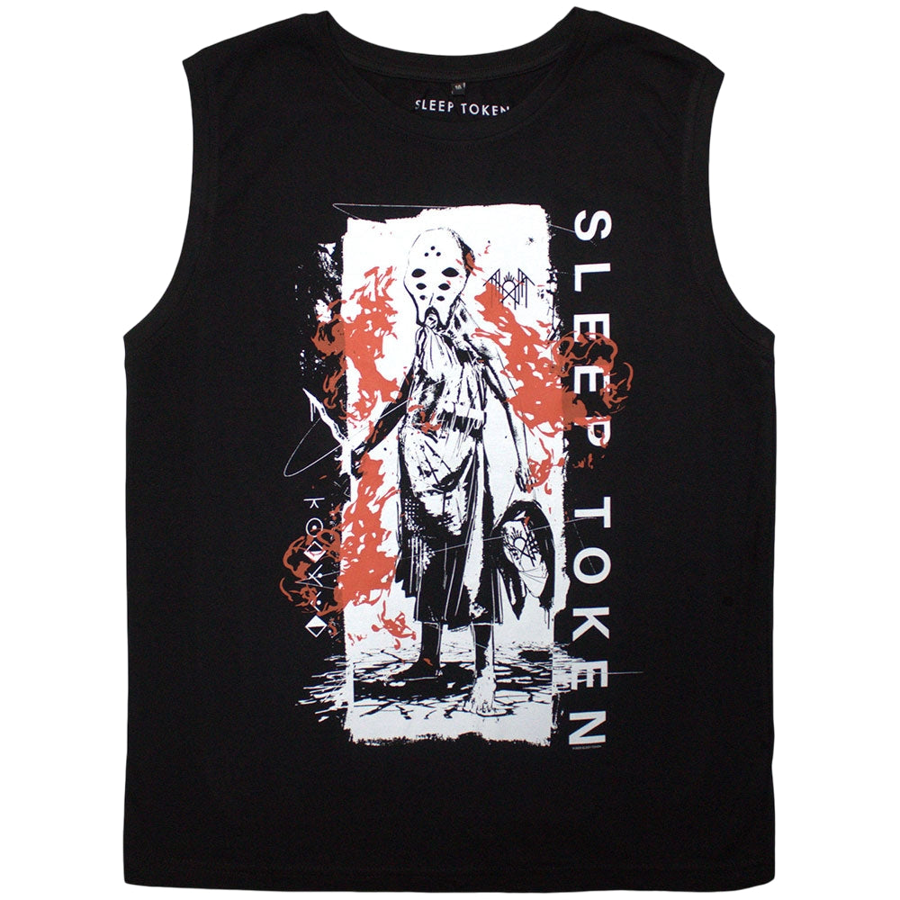 Black - Front - Sleep Token Unisex Adult Euclid Tank Top