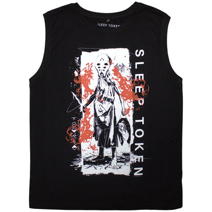 Black - Front - Sleep Token Unisex Adult Euclid Tank Top