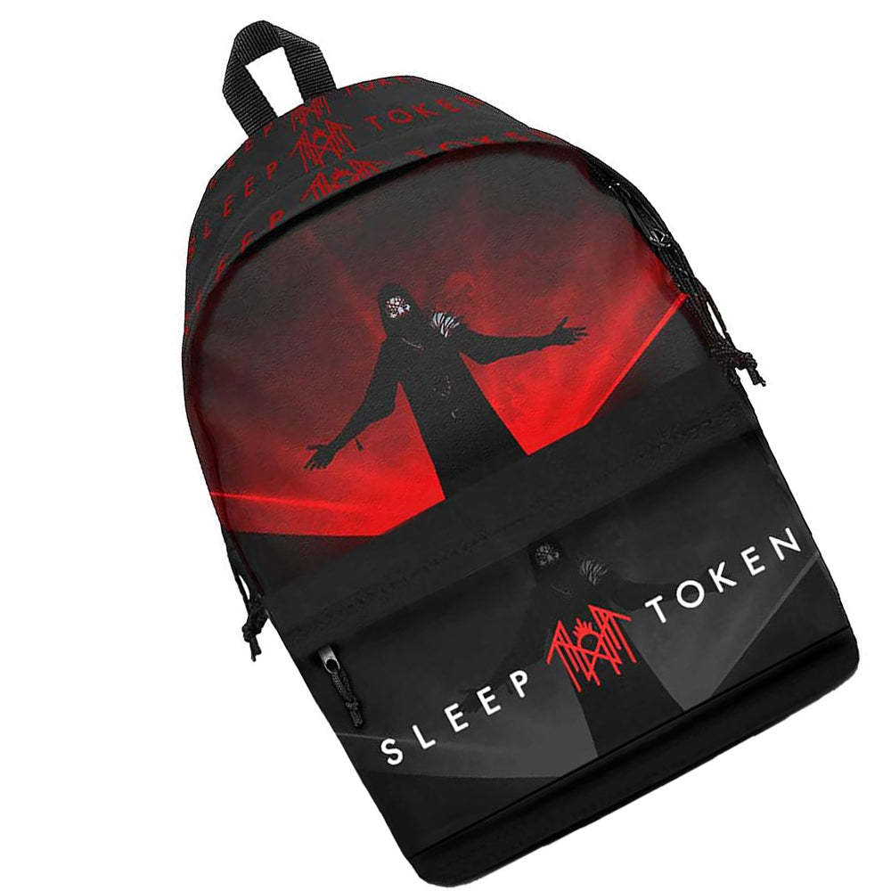 Black - Back - Sleep Token Red Light Backpack