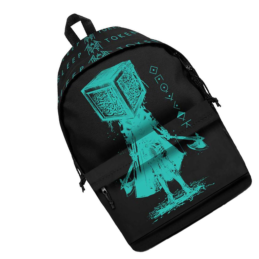 Portafoglio Rocksax Sleep Token – Nero, Piccolo, In PU, Con Scomparti Per Banconote, Monete E 5 Carte, Unisex