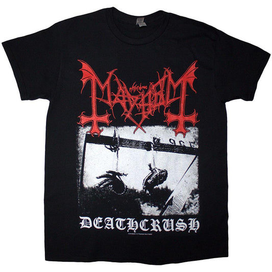 Black - Front - Mayhem Unisex Adult Deathcrush T-Shirt