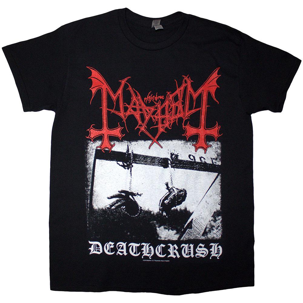 Black - Front - Mayhem Unisex Adult Deathcrush T-Shirt