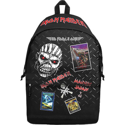 Black-Multicoloured - Front - Iron Maiden Tour Backpack