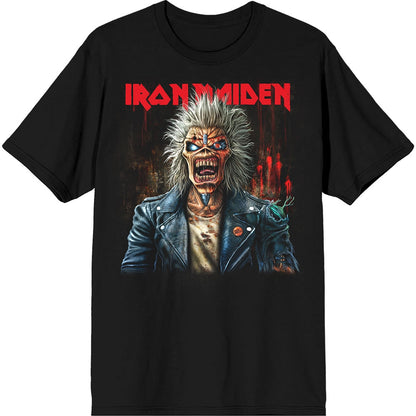 Black - Front - Iron Maiden Unisex Adult Est. 1975 Eddie Scream T-Shirt