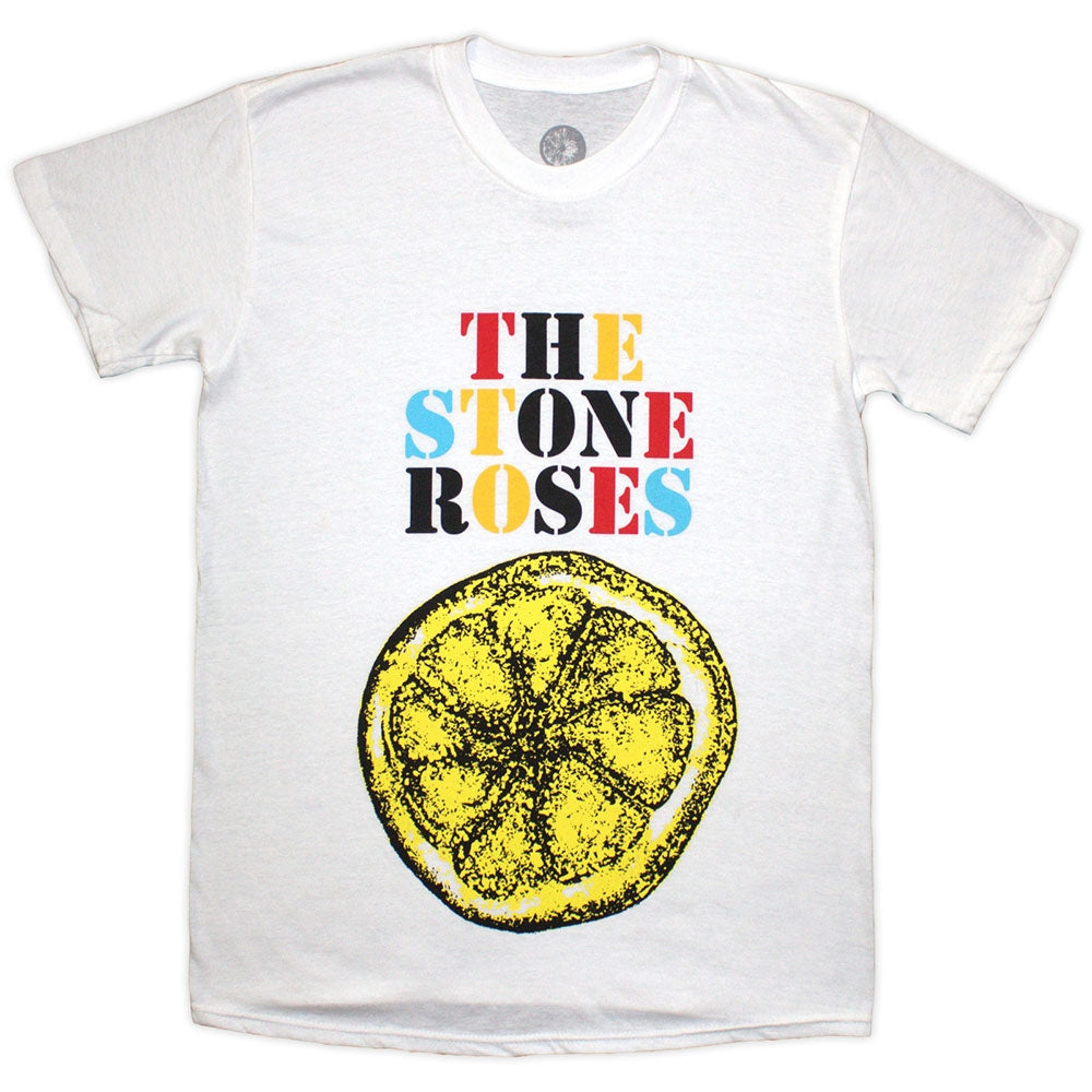 White - Front - The Stone Roses Unisex Adult Tour 2013 Back Print T-Shirt