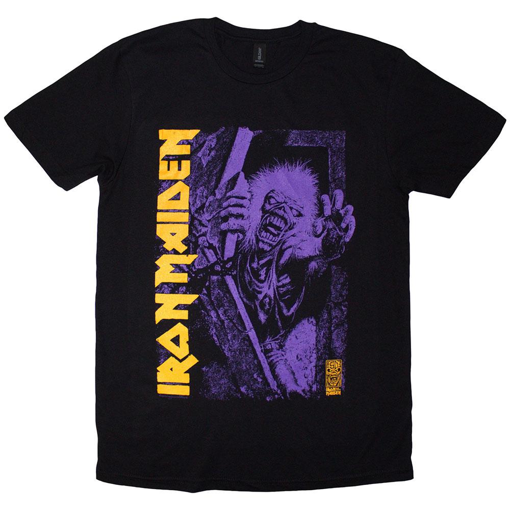 Black-Purple - Front - Iron Maiden Unisex Adult Est. 1975 No Prayer Grave T-Shirt