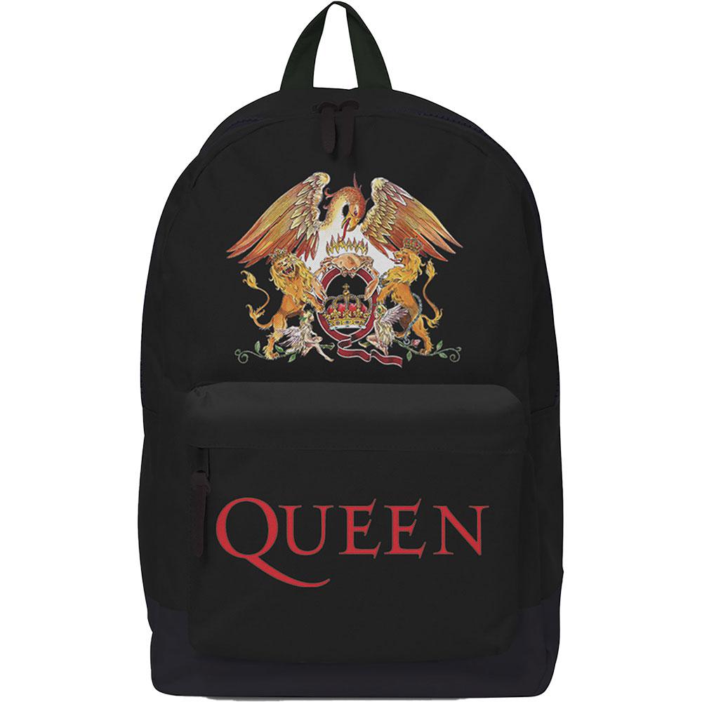 Black - Front - Queen Crest Backpack