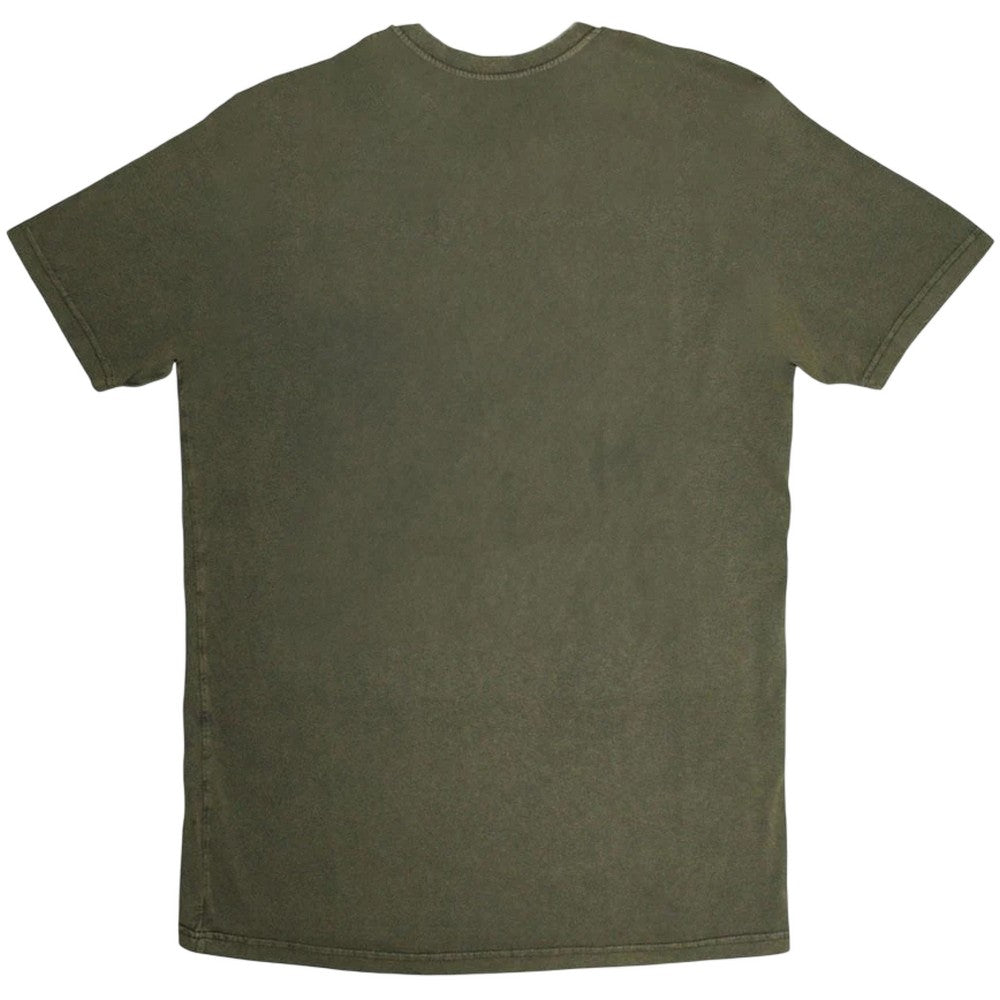 Green - Back - Johnny Cash Unisex Adult Desert Cowboy Stone Wash T-Shirt