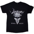 Black - Front - Venom Unisex Adult Black Metal Back Print T-Shirt