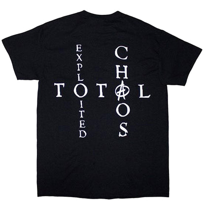 Black - Back - The Exploited Unisex Adult Mohican Skull T-Shirt
