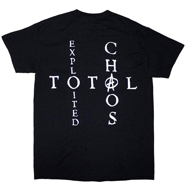 Black - Back - The Exploited Unisex Adult Mohican Skull T-Shirt