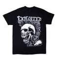 Black - Front - The Exploited Unisex Adult Mohican Skull T-Shirt