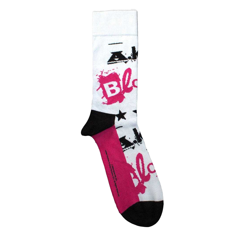 White - Front - Blondie Unisex Adult AKA Socks