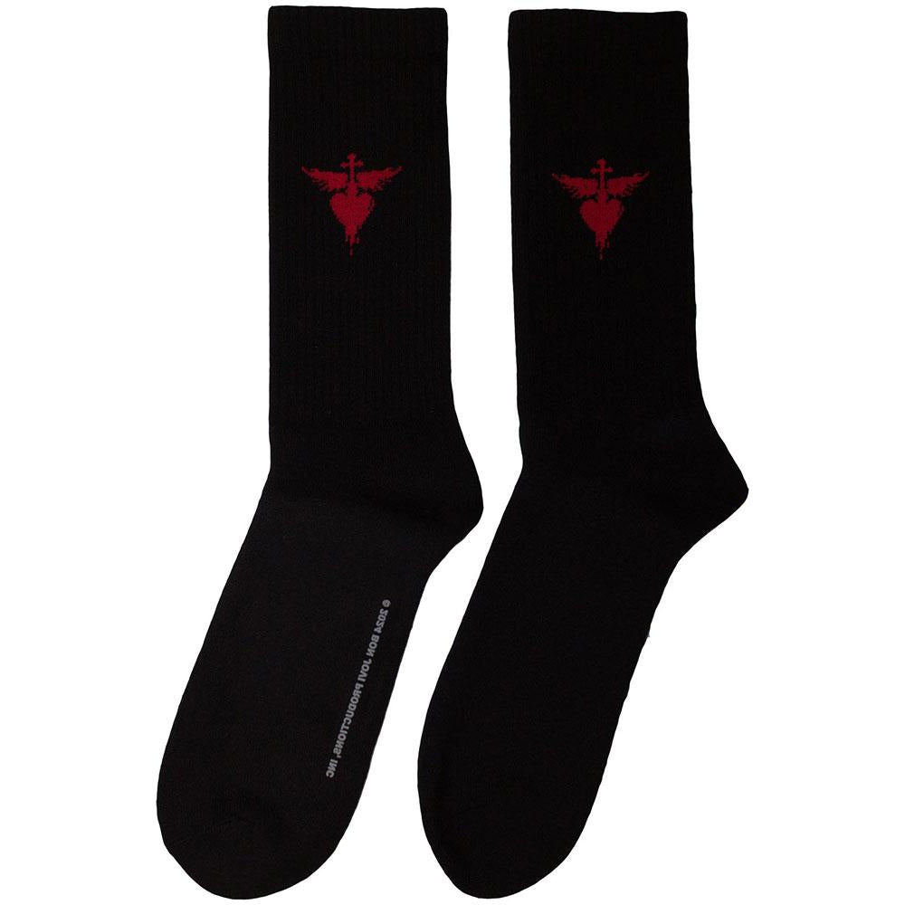 Black - Back - Bon Jovi Unisex Adult Terrycloth Socks
