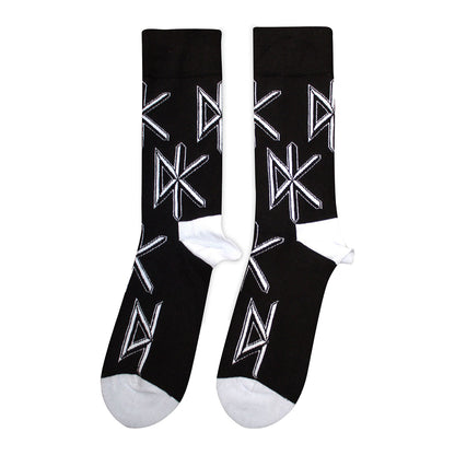 Black - Back - Dead Kennedys Unisex Adult Repeat Logo Socks