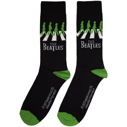 Black - Back - The Beatles Unisex Adult Abbey Road Crossing Socks