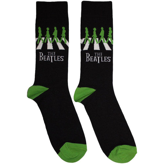 Black - Front - The Beatles Unisex Adult Abbey Road Crossing Socks