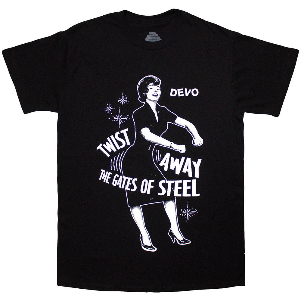 Black - Front - DEVO Unisex Adult Twist Away T-Shirt