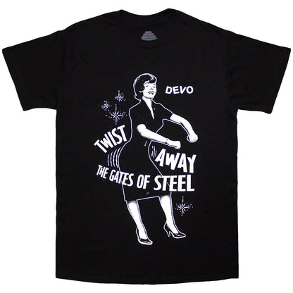 Black - Front - DEVO Unisex Adult Twist Away T-Shirt