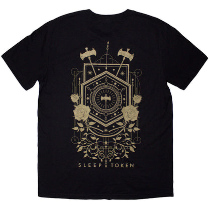 Black - Back - Sleep Token Unisex Adult Emergence Feathered Host Back Print T-Shirt