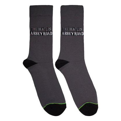 Grey-Black - Front - The Beatles Unisex Adult Abbey Road Sign Socks