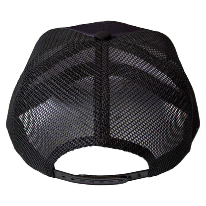 Black - Back - Bob Marley Face Logo Trucker Cap
