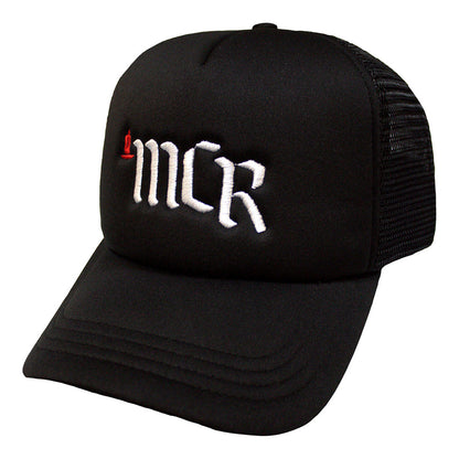 Black - Front - My Chemical Romance Unisex Adult Logo Mesh Back Trucker Cap