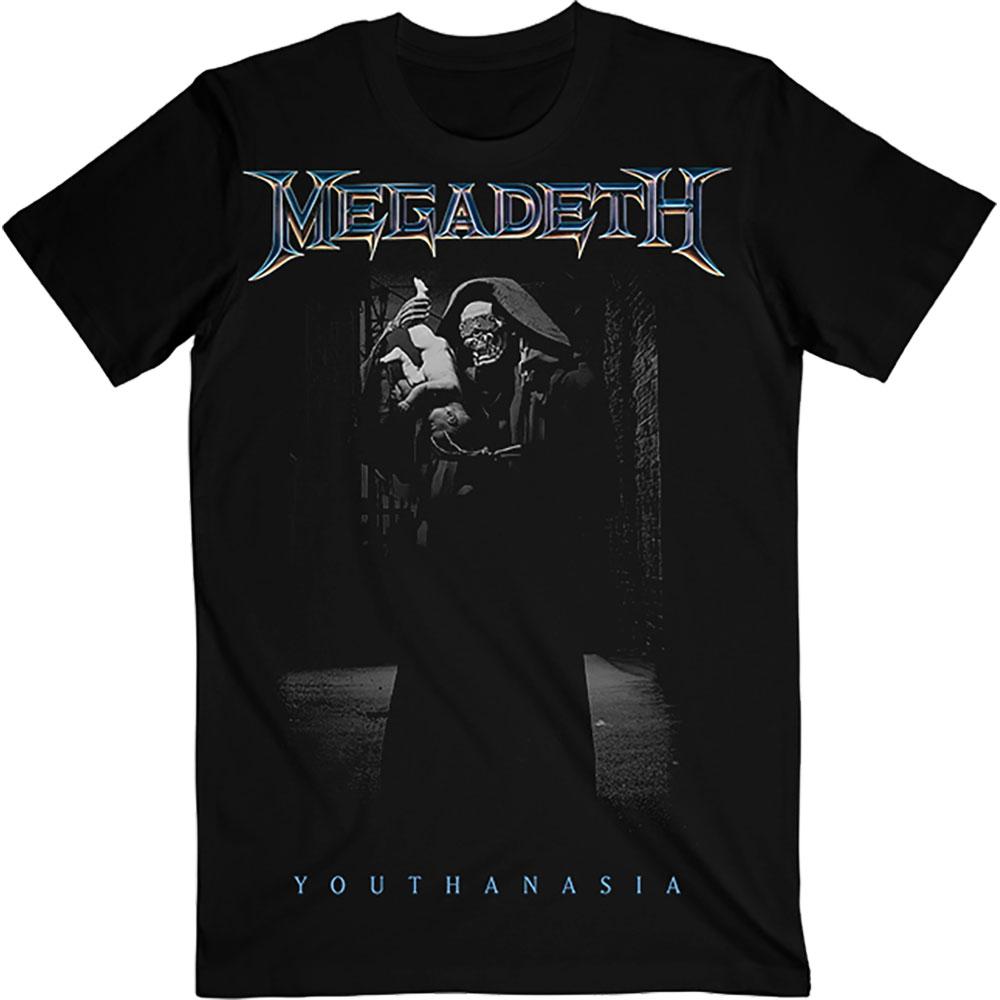 Black - Front - Megadeth Unisex Adult Youthanasia The Broker T-Shirt