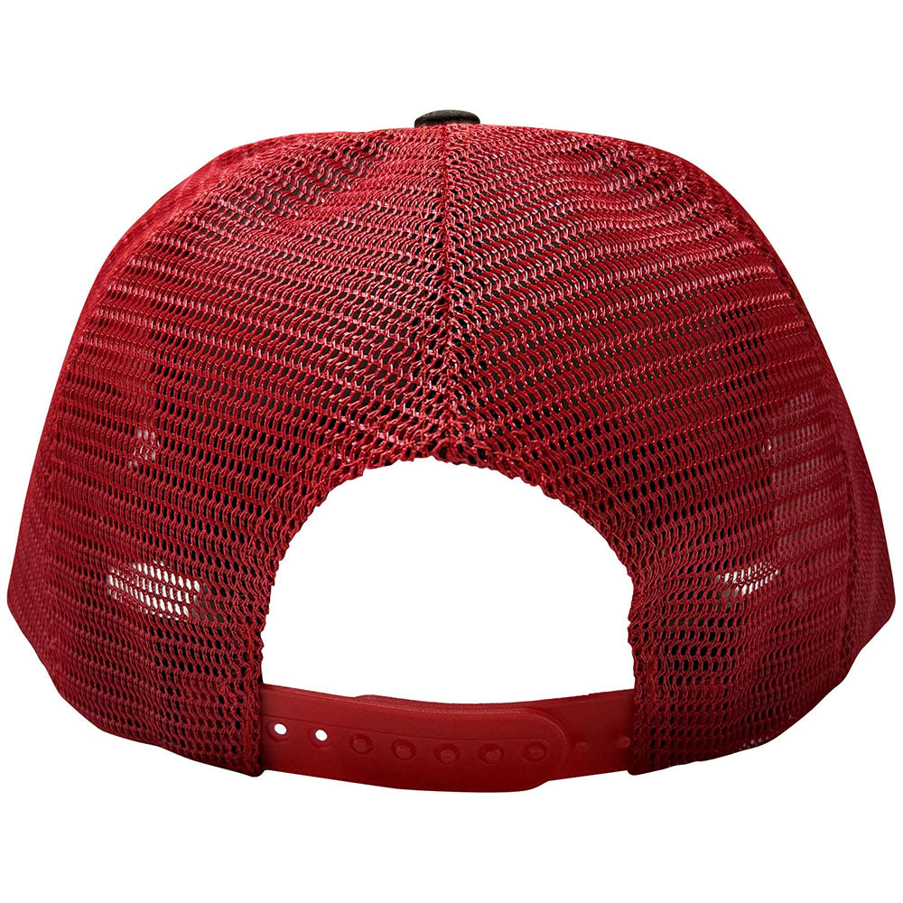 Black-Red - Back - Pantera Unisex Adult Patch Mesh Back Trucker Cap