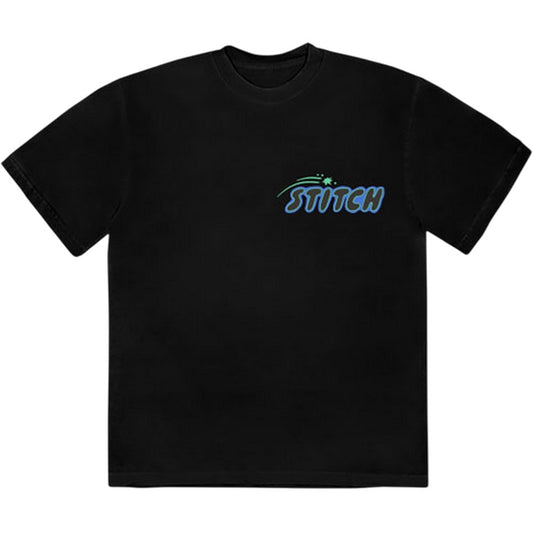 Black - Front - Lilo & Stitch Unisex Adult Handstand Back Print T-Shirt