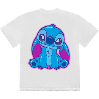 White - Back - Lilo & Stitch Unisex Adult Spray Paint Back Print T-Shirt