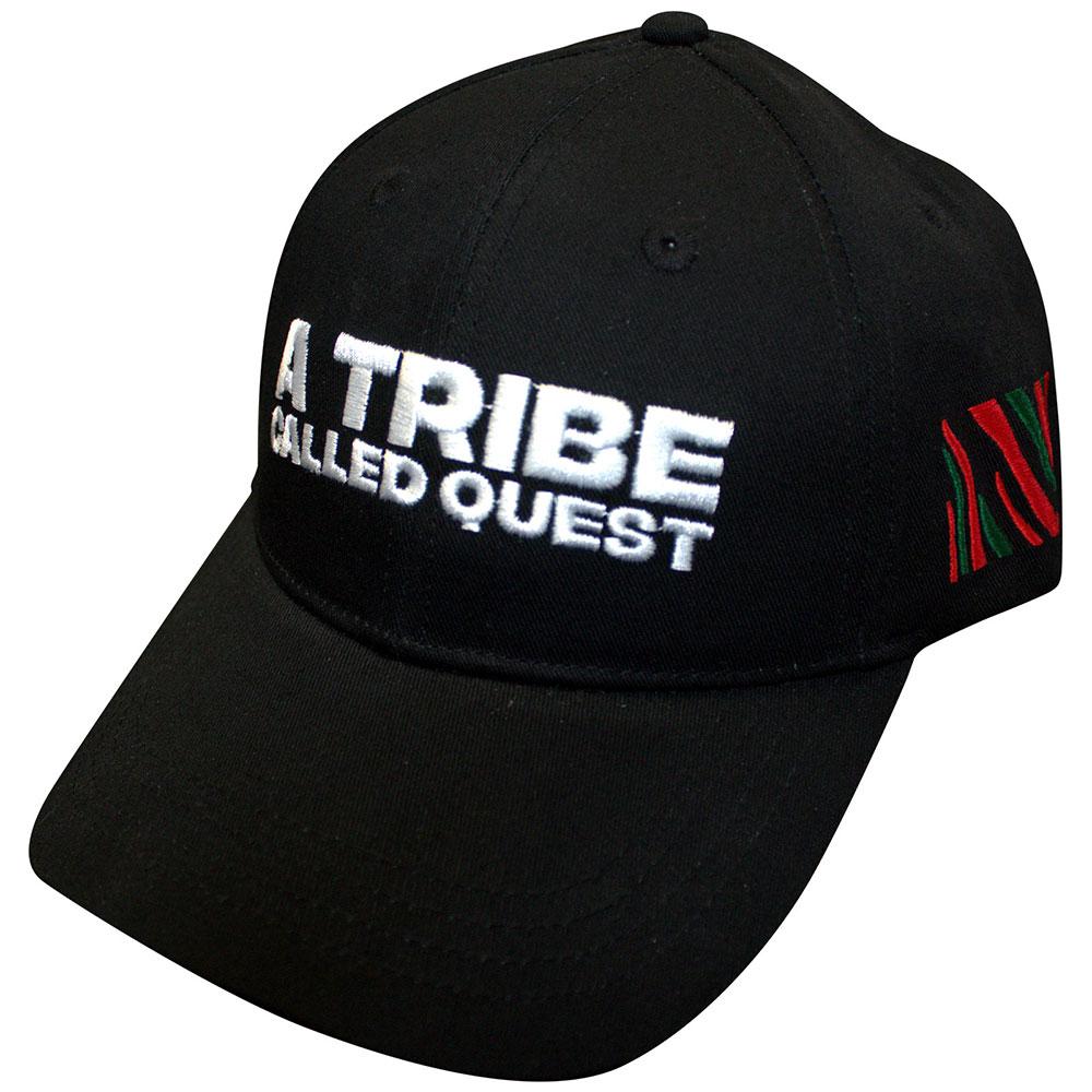 Black - Front - A Tribe Called Quest Text Logo Baseball Cap
