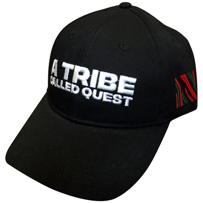 Black - Front - A Tribe Called Quest Text Logo Baseball Cap