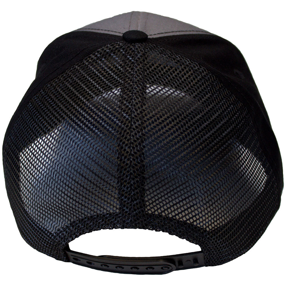 Black-Charcoal Grey - Back - Pantera Unisex Adult Skull Mesh Back Trucker Cap
