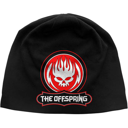 Red-Black-White - Front - The Offspring Unisex Adult Skull Logo Beanie