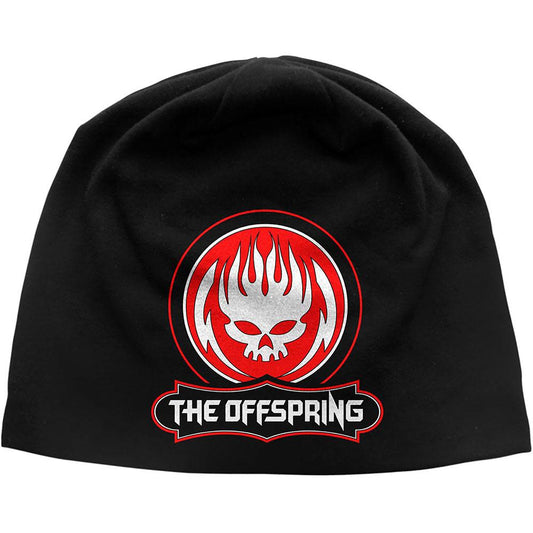 Red-Black-White - Front - The Offspring Unisex Adult Skull Logo Beanie