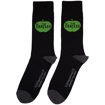 Black - Back - The Beatles Unisex Adult Apple Socks