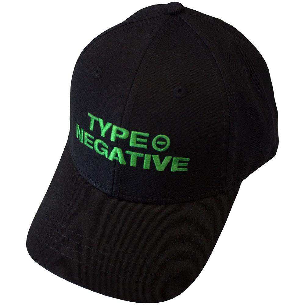 Black-Green - Front - Type O Negative Unisex Adult Text Logo Baseball Cap