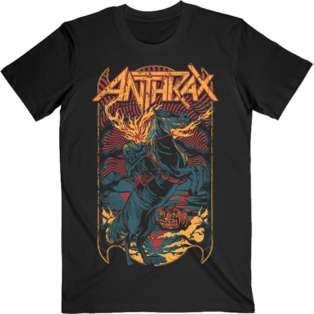 Black - Front - Anthrax Unisex Adult Headless Horseman T-Shirt