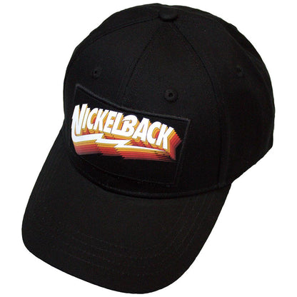 Black-White-Orange - Front - Nickelback Gradient Logo Baseball Cap