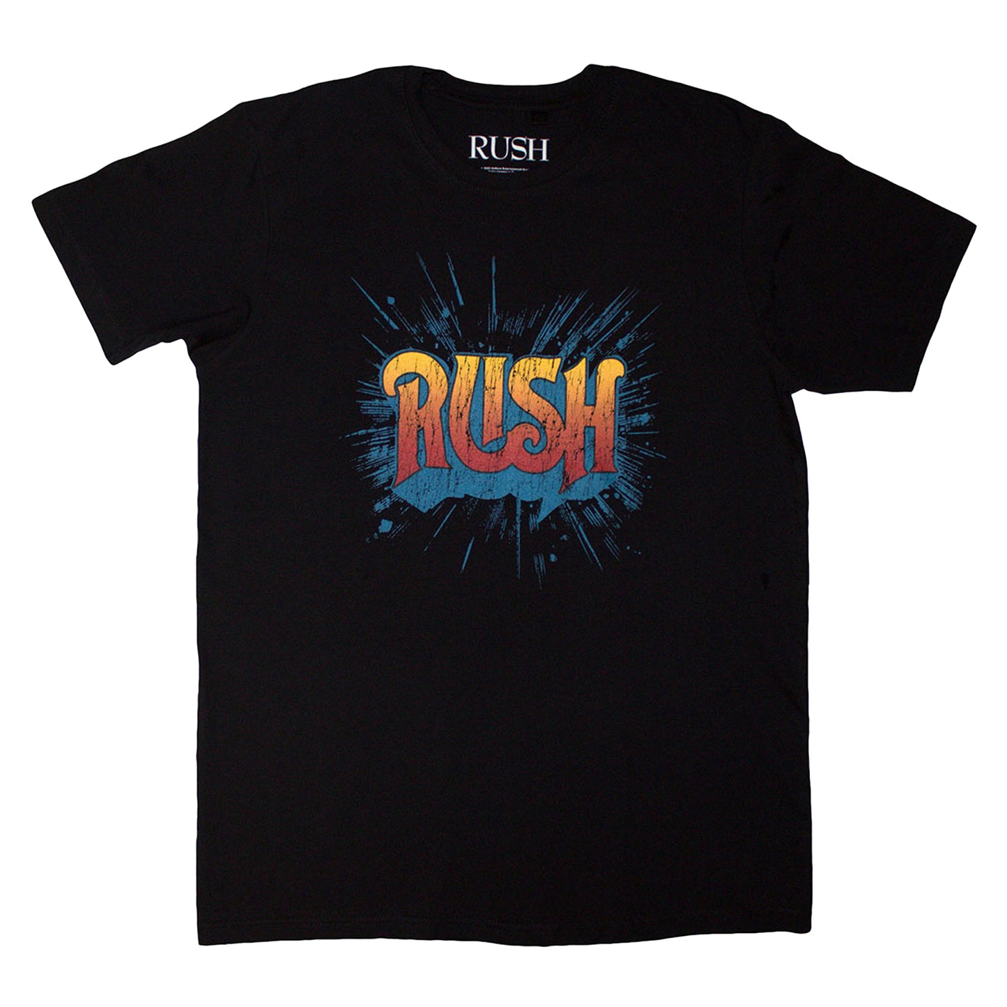 Black - Front - Rush Unisex Adult Tour 74-75 Back Print T-Shirt