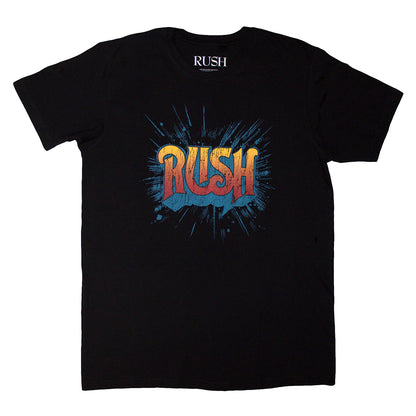 Black - Front - Rush Unisex Adult Tour 74-75 Back Print T-Shirt