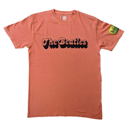 Red - Front - The Beatles Unisex Adult 70s Logo T-Shirt