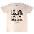 Natural - Front - Queen Unisex Adult Face It Alone Squares T-Shirt