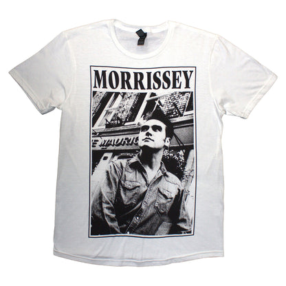 White-Black - Front - Morrissey Unisex Adult Maurice T-Shirt