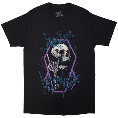 Black - Front - Bullet For My Valentine Unisex Adult Thrash Skull T-Shirt