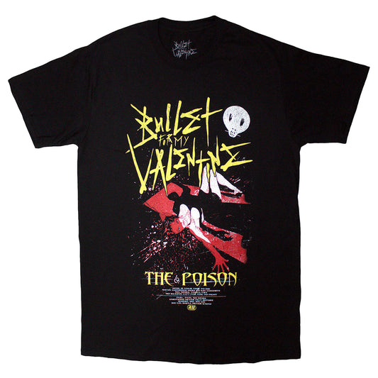 Black - Front - Bullet For My Valentine Unisex Adult The Poison Cover T-Shirt