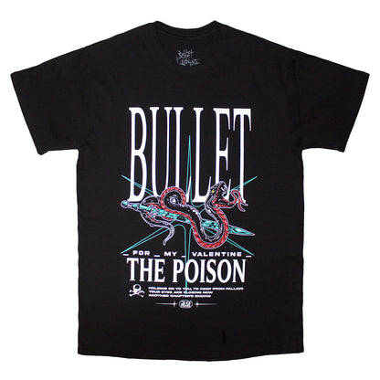 Black - Front - Bullet For My Valentine Unisex Adult The Poison Snake T-Shirt