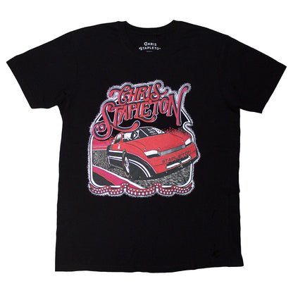 Black - Front - Chris Stapleton Unisex Adult Car T-Shirt