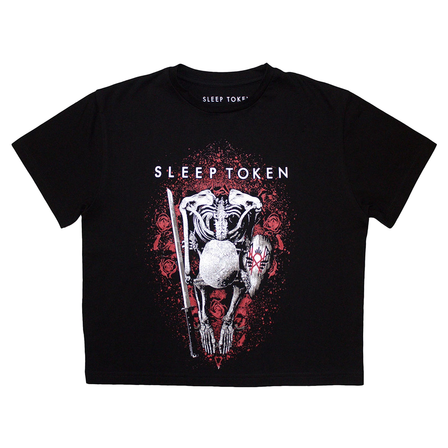 Black - Front - Sleep Token Womens-Ladies The Love You Want Crop Top